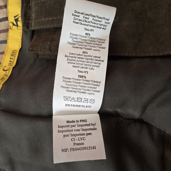 Sleeveless utility jacket vest, olive/military green with brown details, XS - Picture 11 of 16